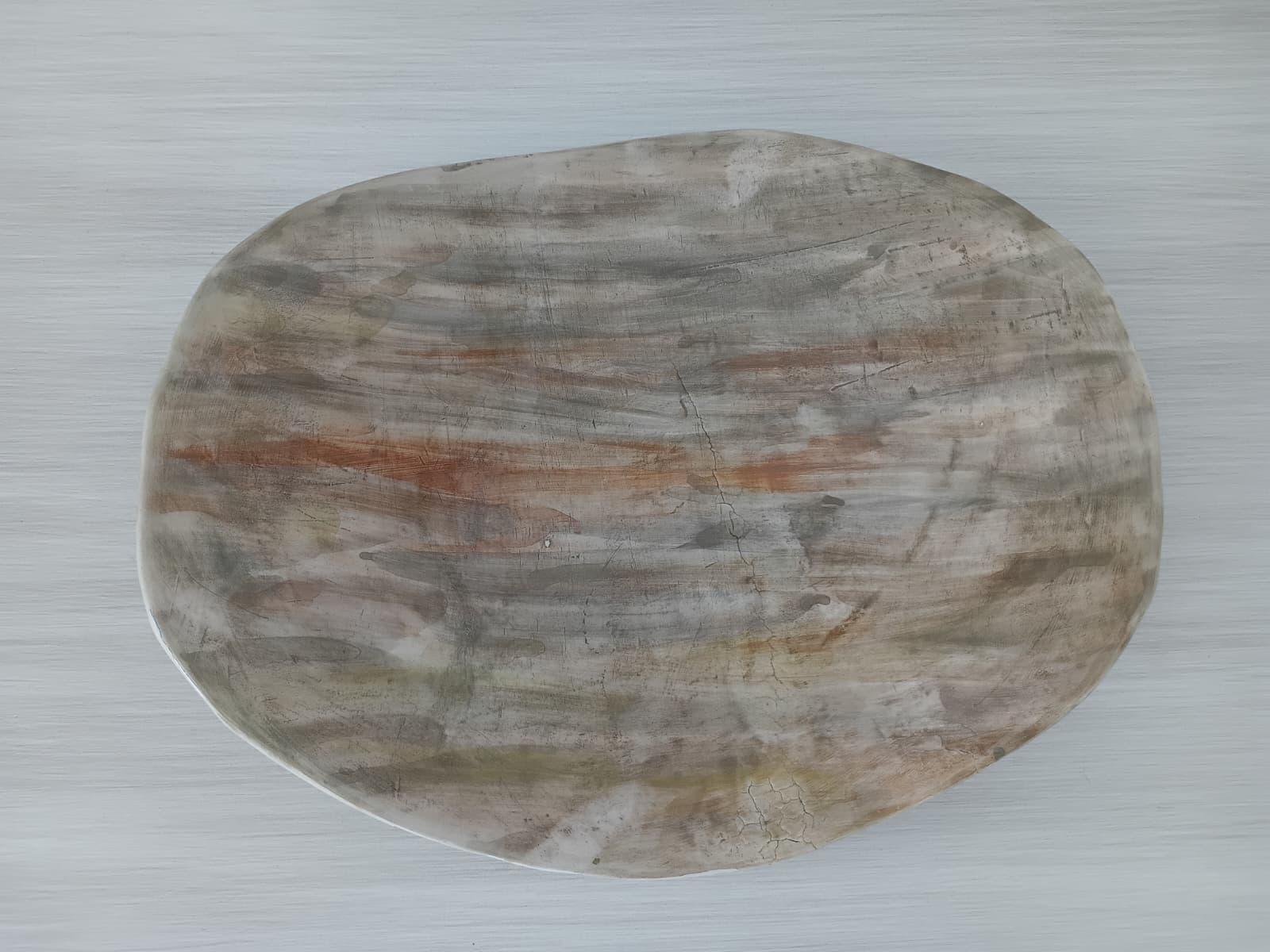 Doğal Yansıma: Mermer Efektli Büyük Boy Sunum Tabağı